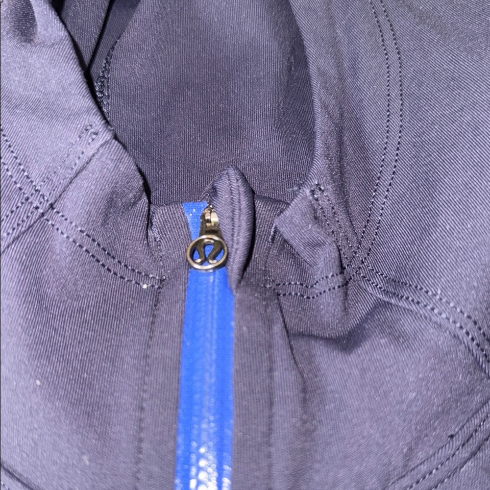 Lululemon Athletica Blue Rain on Train on Jacket with Hood - Picture 4 of 4
